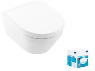 Villeroy & Boch Architectura Унитаз подвесной безобод с крышкой 37x53 цвет: Альпийский белый глянц. 4694HR01