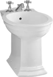 Devon&Devon Westminster Биде напольное 56х36 см, с 3 отверстиями под смес., цвет белый IBBID3FWES