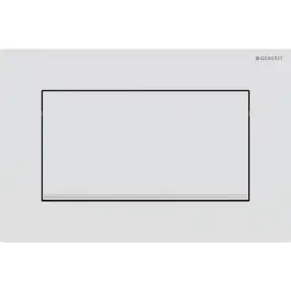 Geberit Sigma 30 Кнопка смыва для инсталляции, 1 режим, цвет: белый матовый, полоска хром 115.893.JT.1