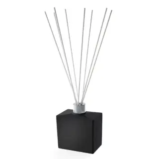 3SC Mood Black Ароматический диффузор, настольный, композит Solid Surface, цвет: чёрный матовый/хром