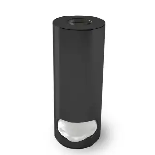 3SC Metal Tonda Контейнер для ватных дисков, настольный, цвет: черный матовый