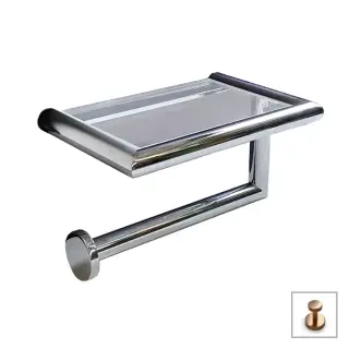 3SC Guy&Guy Держатель т/б с полочкой, подвесной, цвет: Warm Brushed Bronze PVD