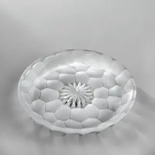 3SC Nest Лоток 22х3см., настольный, цвет: прозрачный хрусталь/хром