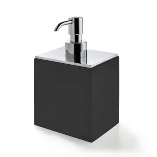 3SC BeMood Black Дозатор настольный 10хh16,5х8 см, цвет: черный/хром