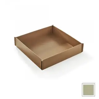 3SC Meridien Лоток 26.5х6х26.5см., настольный, гладкая кожа, цвет: Avorio