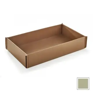 3SC Meridien Лоток 29х6х17см., настольный, гладкая кожа, цвет: Avorio