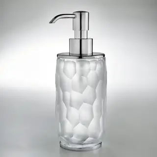 3SC Nest Дозатор для жидкого мыла, настольный, цвет: прозрачный хрусталь/хром