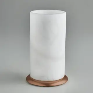 3SC Baster Round Стакан настольный, цвет: алебастр/Warm Brushed Bronze PVD