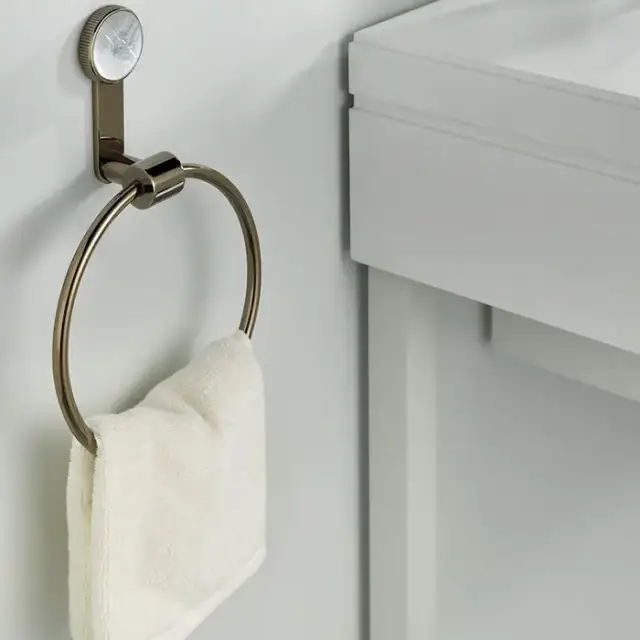 THG Hirondelles Полотенцедержатель - кольцо 18см., цвет: Umber color PVD