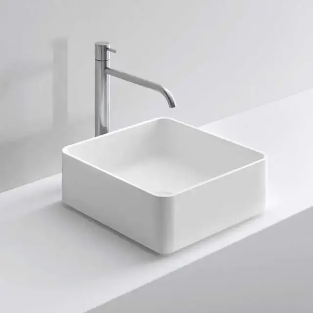 NOORTH milldue edition Раковина 37х37х13 см, без отв., накладная, цвет: белый