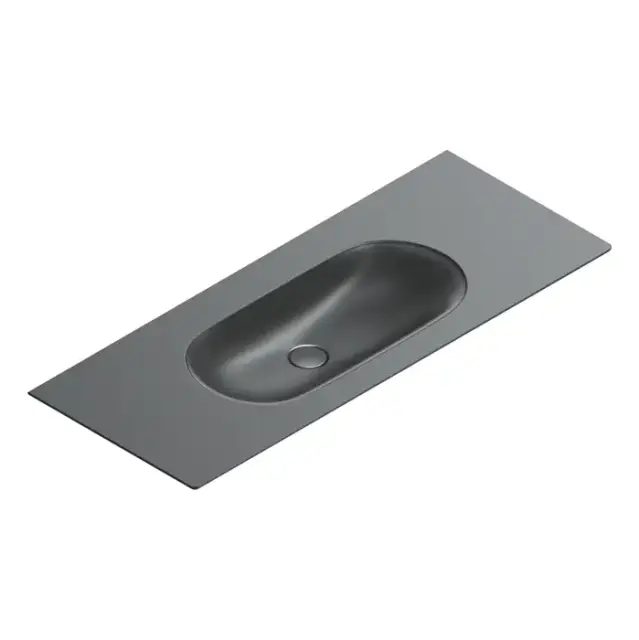 Catalano Sfera Раковина консоль 125x50см, без отв., цвет: черный матовый