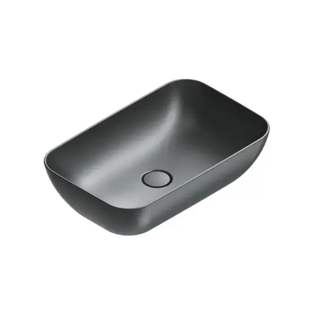 Catalano Green Раковина 60x38см накладная, без отв., цвет: черный матовый