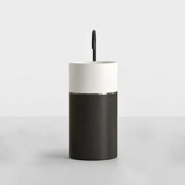 NOORTH milldue edition ROMA I Раковина 45х88 см, без отв., напольная, без перелива, с донным клапаном, цоколь Rovere nero, цвет: Platino / белый матовый