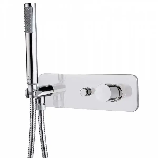 Bossini Oki Комплект: Смеситель для душа с девиатором на 2 выхода , ручной душ ZEN и шланг, соединение на 1/2