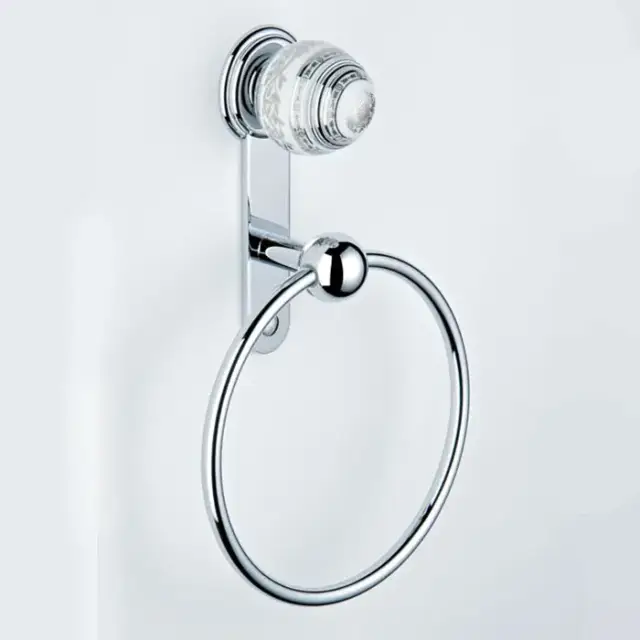 THG Marquise porcelaine blanche Полотенцедержатель - кольцо 18см., подвесной, цвет: хром/платина/белый фарфор