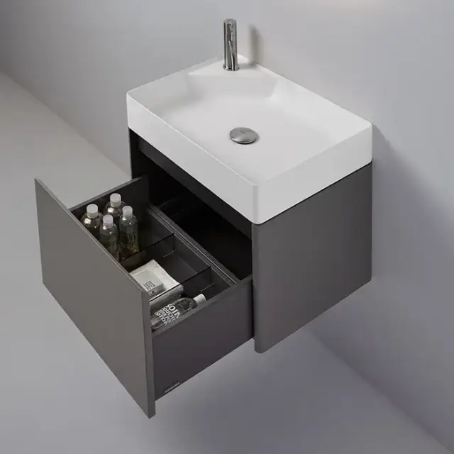 Antonio Lupi Simplo Комплект подвесной мебели 54х42хh37.5см, с раковиной, с 1 ящиком, цвет: Matita goffrato