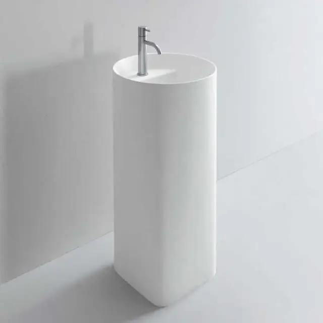 NOORTH milldue edition Раковина 44.6х88 см, 1 отв., напольная, слив в пол, цвет: белый