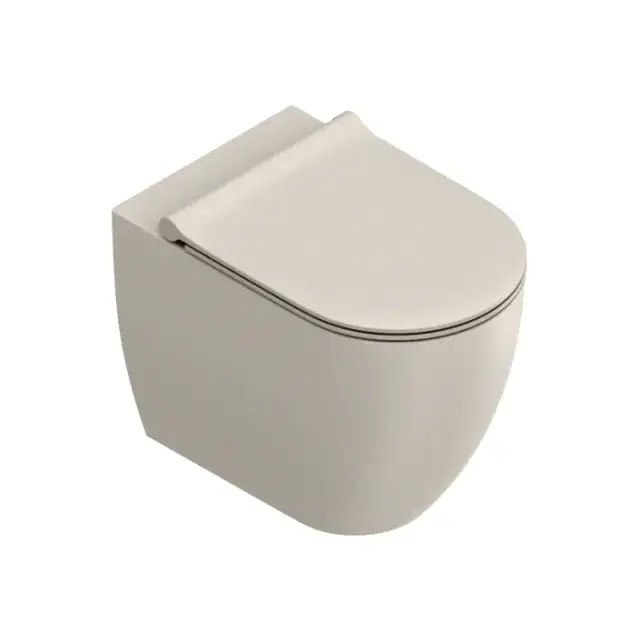 Catalano Sfera Унитаз напольный 54x35см, безободковый, смыв Tornado, покрытие Twinglaze+, цвет: Sabbia Satinato