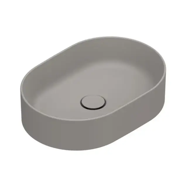 Catalano Zero Раковина 50x35см, накладная, без отв., без перелива, цвет: Tortora Satinato