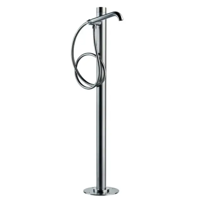 Bossini Nobu Смеситель прогрессивный напольный д/ванны, высота 103 см х &Oslash; 54 mm., цвет: нержавеющая сталь