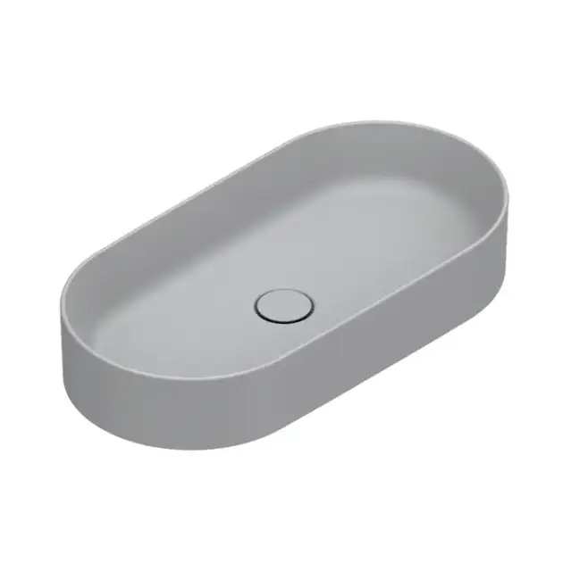 Catalano Zero Раковина 70х35см, накладная, без отв., без перелива, цвет: Cemento Satinato