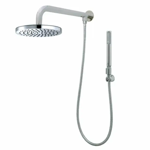 Bossini Oki Комплект для душа с верхним душем &Oslash;200 мм. с держателем 331,5 мм. из стены, с ручным душем, настенным держ и шлангом 1500 мм., цвет: хром