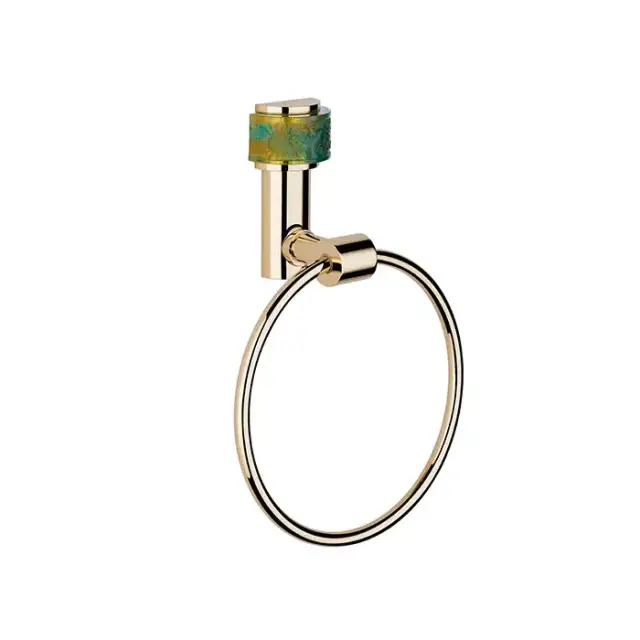 THG Island Полотенцедержатель-кольцо 18см., подвесной, цвет: Soft gold