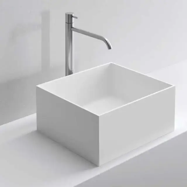 NOORTH milldue edition Раковина 45х38х19 см, без отв., накладная, цвет: белый