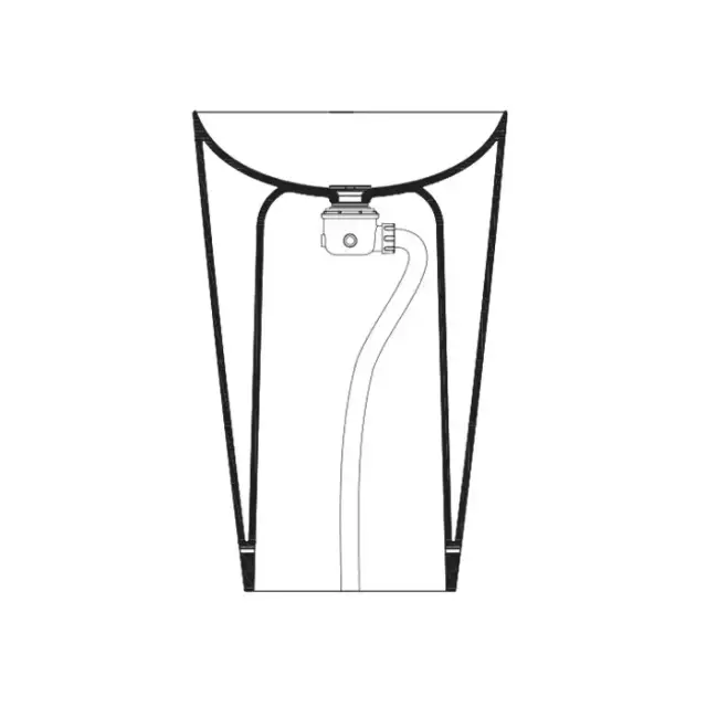 Catalano Сифон для отдельностоящей раковины, слив в пол, цвет: хром