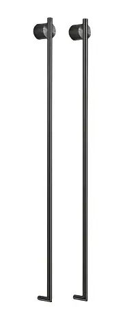 Полотенцесушитель электрический CEA EQUILIBRIO EQB22KDL = TRS01+SEL02(x2шт.) BLACK DIAMOND POLISHED