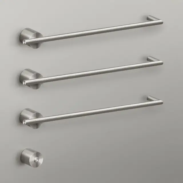 Полотенцесушитель электрический CEA EQUILIBRIO EQB13XS = TRS01+SEL01(x3шт.)+BOT03 LIGHT GOLD SATIN