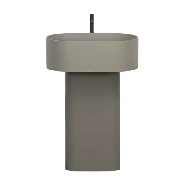 Раковина с переливом, 1 отверстие под смеситель+пьедестал Cielo OTIS