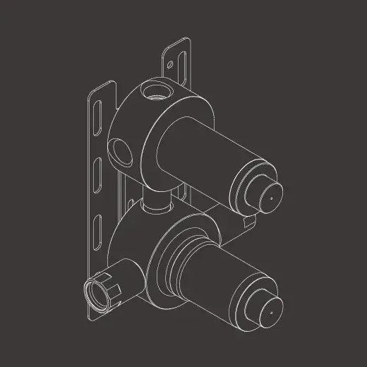 Встраиваемая часть смесителя