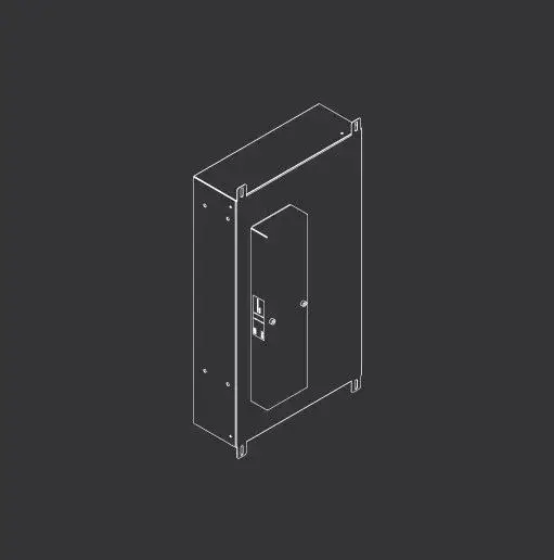 Закладная часть смесителя 23.6*8*h43.6