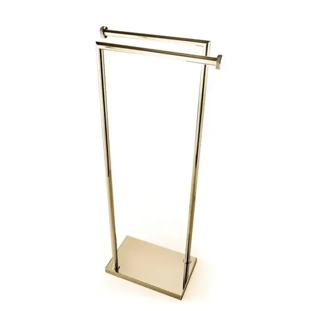 3SC Ribbon Стойка напольная с 2 полотенцедержателями, цвет: Matt Gold 24Kt RB50GO