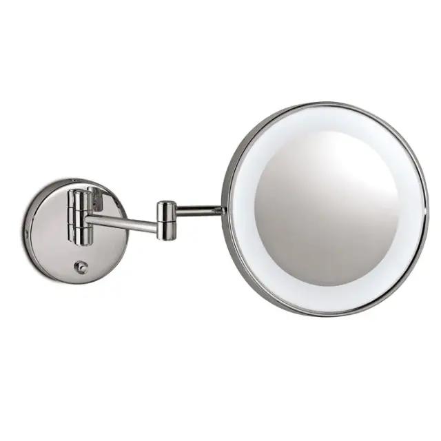 3SC Hotel & Hotel Косметическое зеркало подвесное, 3х кратное увеличение, с подсветкой, цвет: Chrome ING08SL