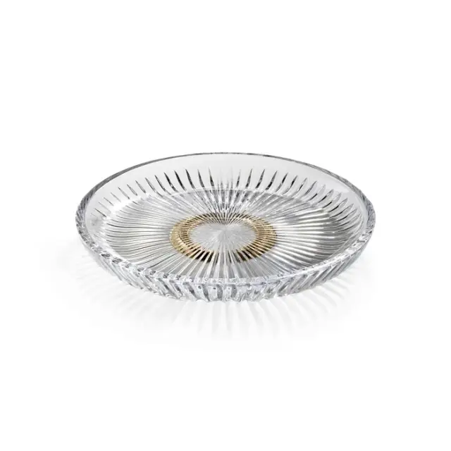 3SC Elegance Лоток настольный, цвет: Clear Crystal/Matt Satin Brass EL66ACRLX