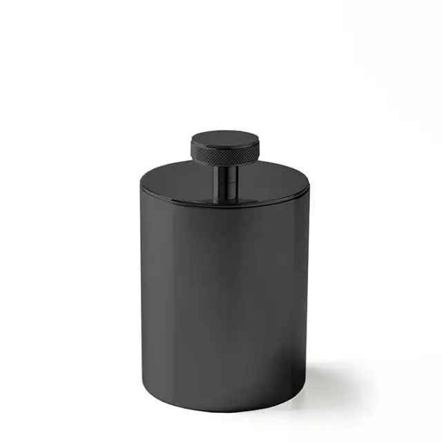 3SC Metal TonDa Баночка универсальная, D8хh13 см, настольная, цвет черный матовый MET49ANO