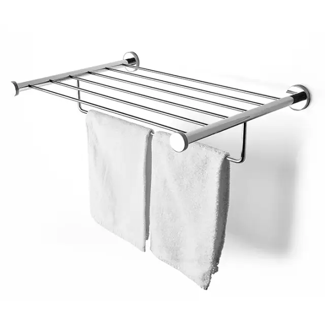 3SC Ribbon Полочка-решетка 50х35хh10 см, с полотенцедержателем, цвет: хром RB99SL