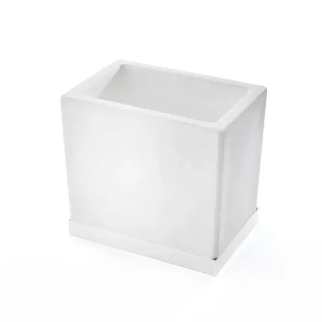 3SC Mood Deluxe Стакан настольный, композит Solid Surface, цвет: белый MDW03ABO