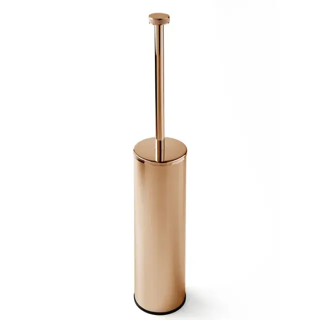 3SC Metal TonDa Ершик для унитаза подвесной с латунной колбой, цвет: oro rosa opaco MET07AGDRM