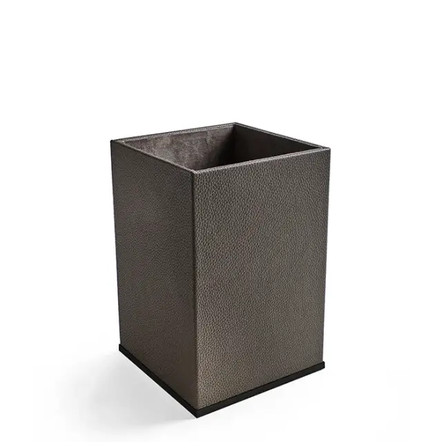 3SC Milano Ведро 20х20хh30см, цвет коричневая эко-кожа черный матовый ML65ANO