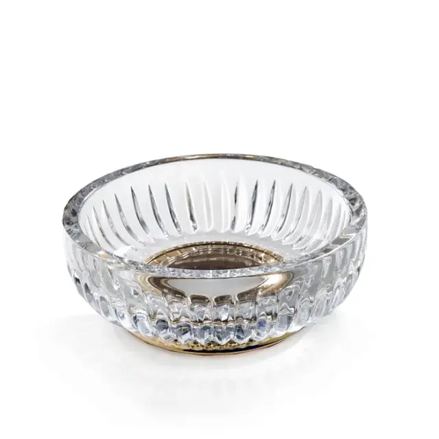 3SC Elegance Мыльница со стеклянной чашей, настольная, цвет: золото EL01ACRGD