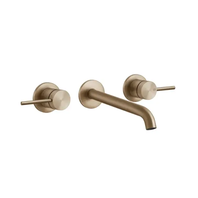 Gessi 316 Flessa Встраиваемый смеситель с изливом 20-18 cм, цвет: warm bronze brushed PVD 54094#726