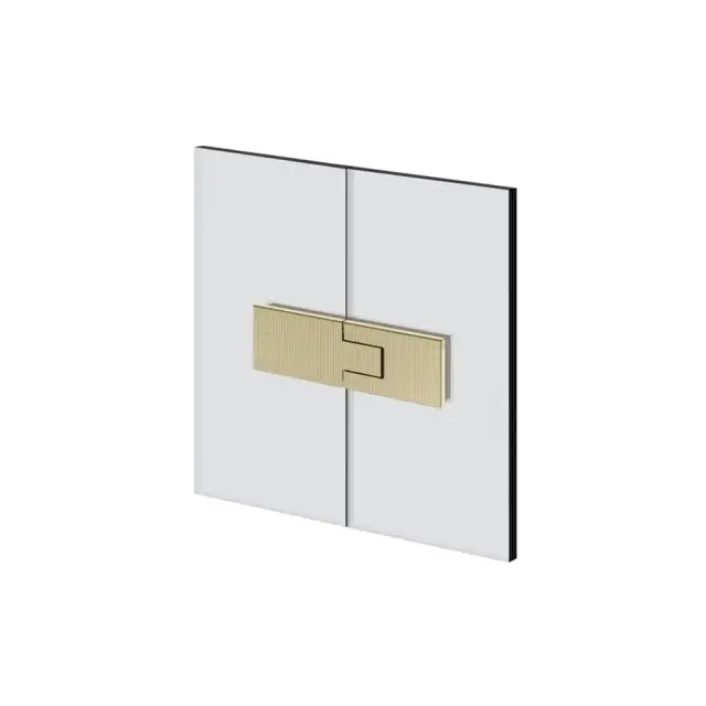 Gessi Shower Rigato Петля стекло-стекло 8-10мм, если вес двери превышает 50 кг, цвет: brass PVD 67503#710