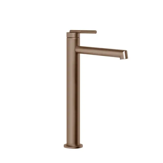 Gessi Ingranaggio Смеситель для накл раковины с изливом 17,4 см, без дон к, цвет: copper brushed PVD 63506#708