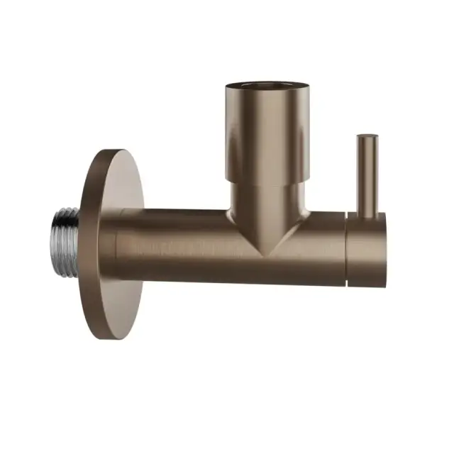 Gessi Запорный кран-фильтр под раковину с подводом воды на 1/2”, цвет: copper brushed pvd 01411#708