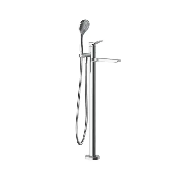 Gessi Rilievo Внешние части для напольного смесителя для ванны с душевой лейкой, цвет: chrome 59131#031