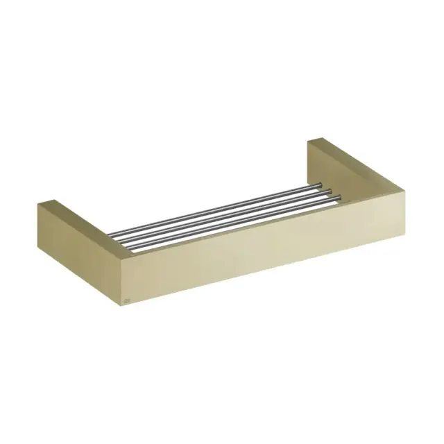 Gessi Inverso/Rettangolo Полка-решетка подвесная 30 см, цвет: brushed brass PVD 20947#727