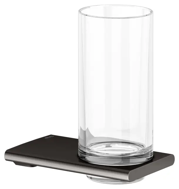 Keuco Edition 400 Держатель стакана, подвесной, в комплекте со стаканом, цвет: титан черный 11550 359000